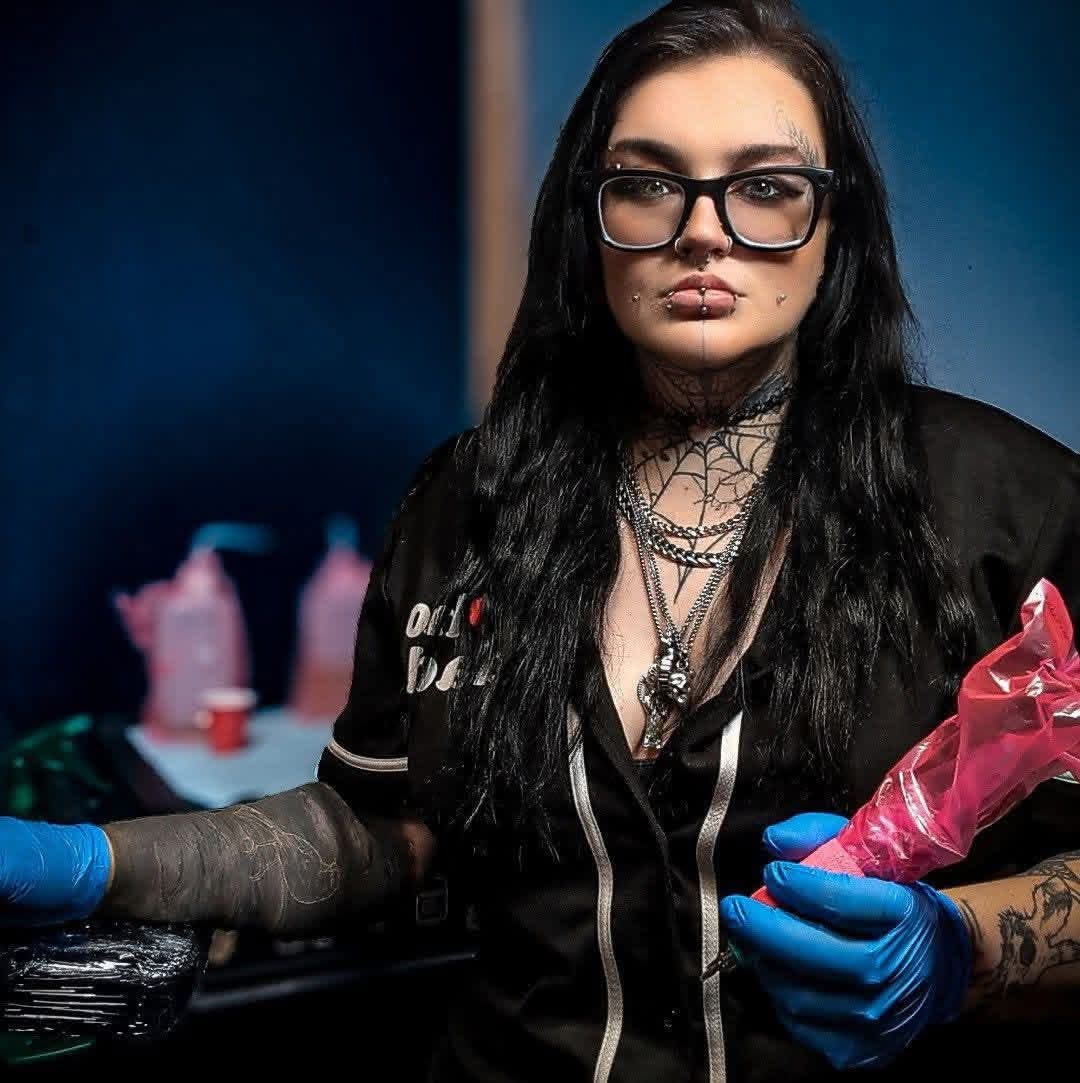 Kat — tattoo artist at Cedar Street Tattoo Company