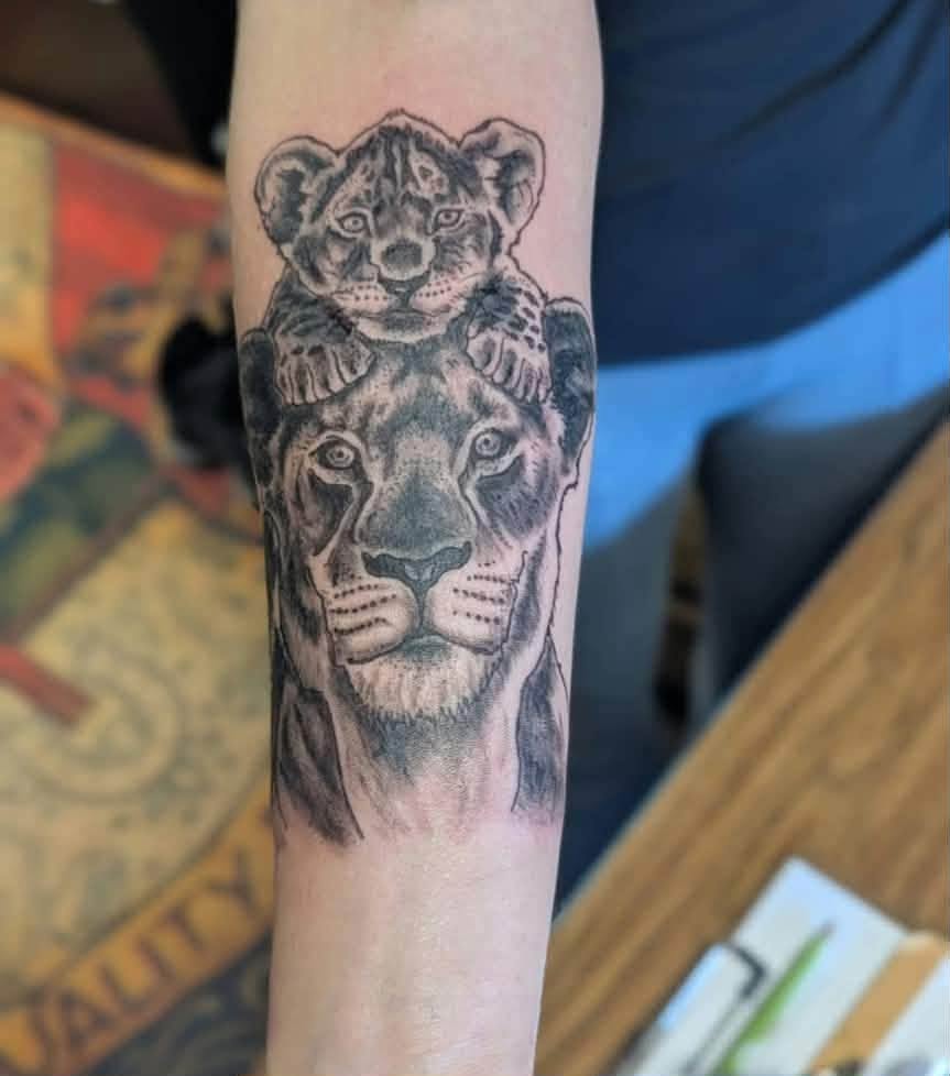 Tattoo work by the Cedar Street artists